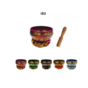 IB3 Brass Etched Singing Bowl 3 Inch