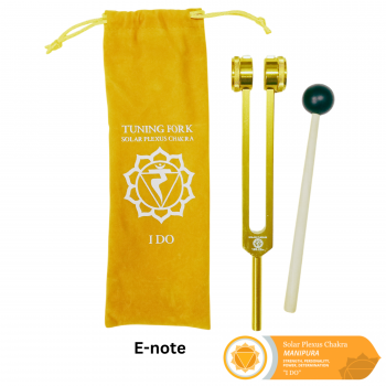 CTF-E-Note Yellow Color Aluminum Chakra Tuning Fork