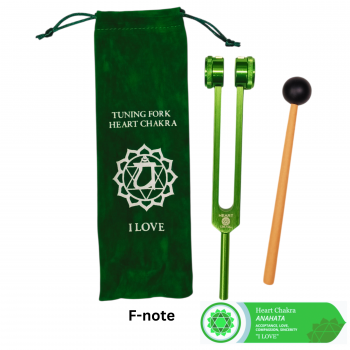 CTF-F-Note Green Color Aluminum Chakra Tuning Fork