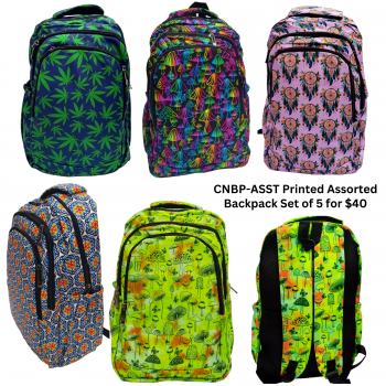 CNBP-ASST Printed Assorted Backpack Set of 5