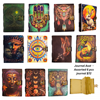 Journal Asst - Assorted 6 pcs variety of printed cover journal