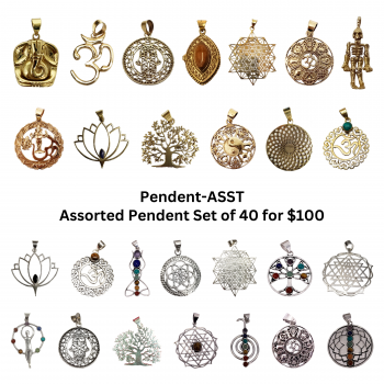 Pendent-ASST Assorted Pendent Set of 40