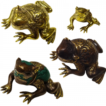 3284 Brass Frog 5 inches