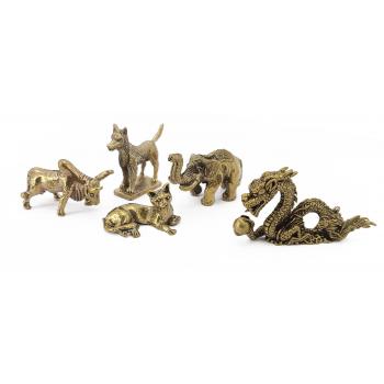 Kstatue-3 Brass Mini Animal Figure