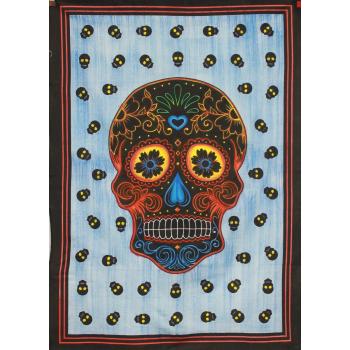 Poster-02 Brushed Skull Poster Tapestry