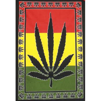 Poster-11 Rasta leaf Poster Tapestry