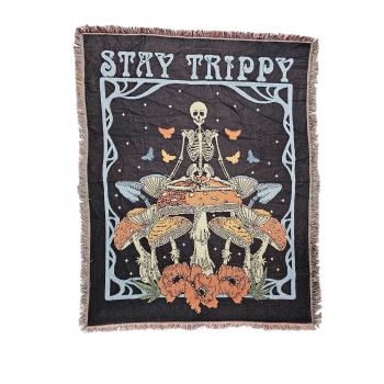 PT-662 Jacquard Stay Trippy Blanket 50 x 60 inches