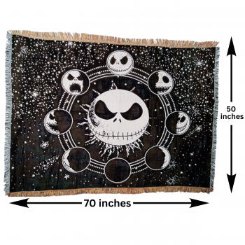 PT-663 Jack with Moon Phase design Blanket 50 x 70 inches