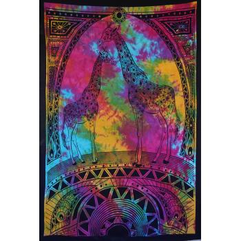 KTP-109 Twinsize Tapestry with Giraffe