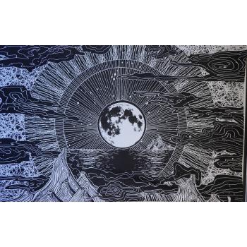 KTP-111 Twinsize Tapestry with Sun and Moon