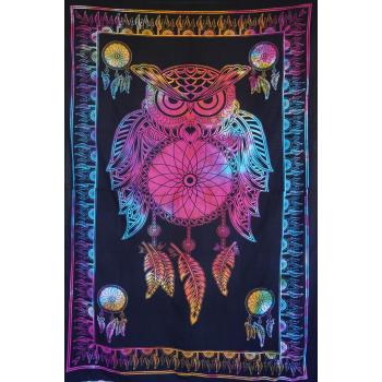 KTP-116 Twinsize Tapestry with Owl DC
