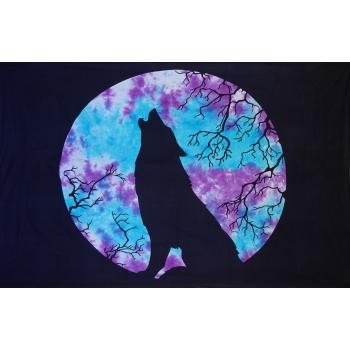 KTP-120 Twinsize Tapestry with Howling Fox