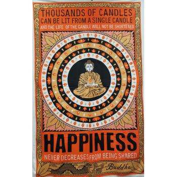 KTP-3 Twinsize Tapestry Happiness with Buddha