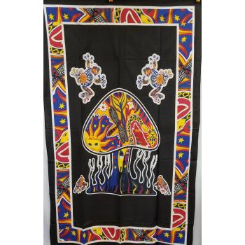 KTP-30 Twinsize Tapestry with Mushroom Black