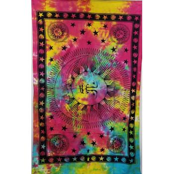 KTP-46 Twinsize Tapestry with Tie Dyed Sun Moon