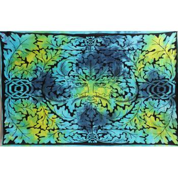 KTP-68 Twinsize Tapestry with Leafy Face
