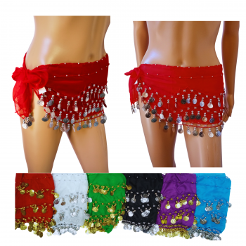Belly-1 Belly Dancing Coin Scarves