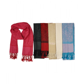 KIS-27B Pashmina Self Paisley Scarves