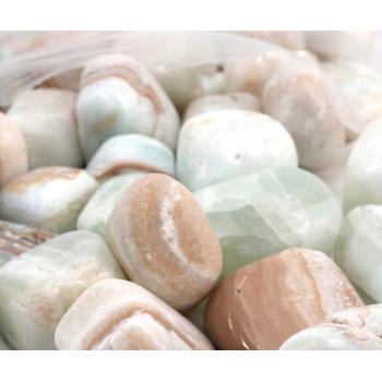 0426 Carribean Blue Calcite Tumbles (per kg)