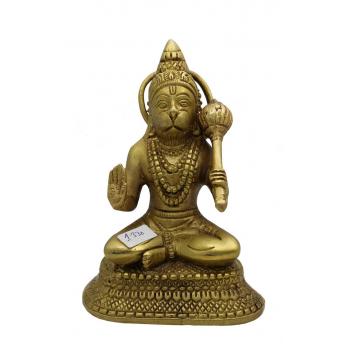 1331 Brass Hanuman Statue 6-7 inch