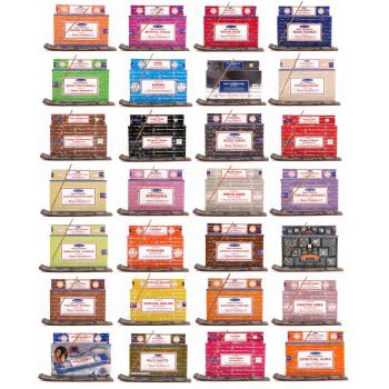 Satya-15-ASST Assorted Satya Incense 15gm Box in flavours Set of 15