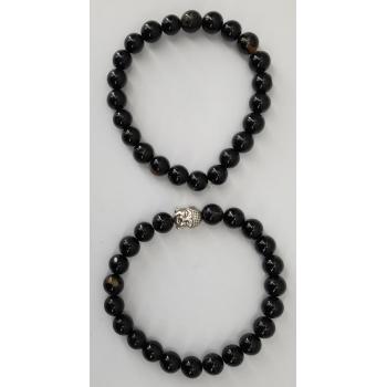 BB8P-12 Black Tourmaline Bracelets 8mm
