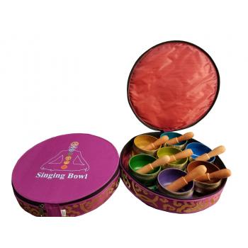 CRBS Chakra Color Round Bowl 7 pcs Set of 3"