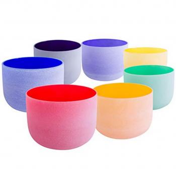 CQBS-10 Color Frosted Quartz Bowls 10 inch set of 7