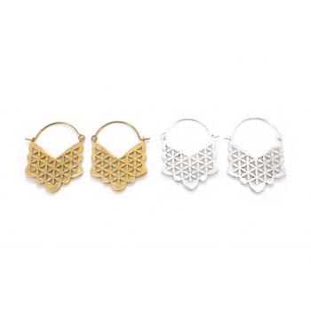 E-1018 Brass Earrings