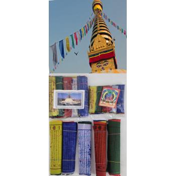 Flags-02 Tibetan Prayer Flags 6" pack of 5 rolls