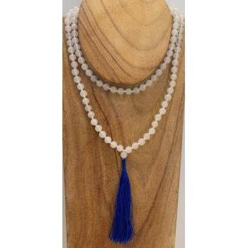 GSMALA-10 Frosted Quartz Prayer Beads