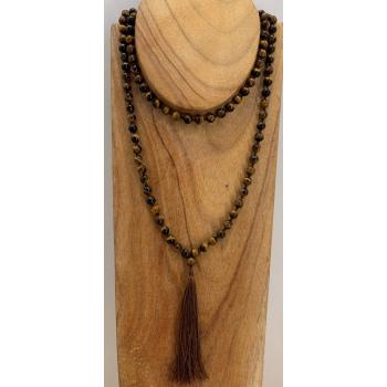 GSMALA-12 Tiger's eye Prayer Beads