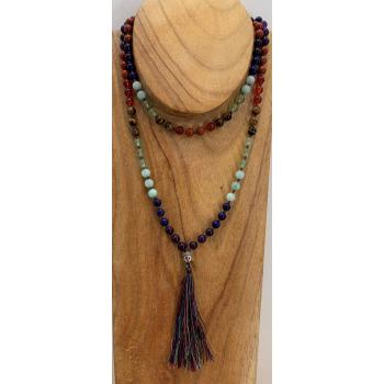 GSMALA-15 Chakra Stone Prayer Beads