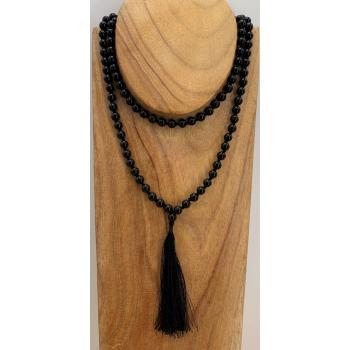 GSMALA-16 Black Onyx Prayer Beads
