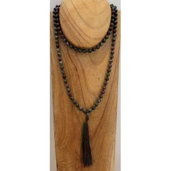 GSMALA-19 Ruby Zeocite Prayer Beads