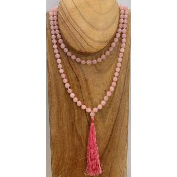 GSMALA-6 Rose Quartz Orayer Beads