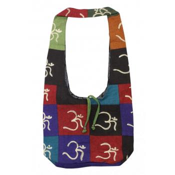 KIB-107-OM  Cotton Multi Om Hobo Bag