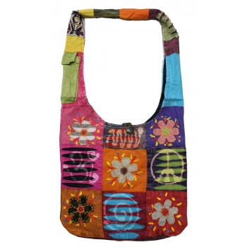 KIB-1759 Cotton Patchwork Hobo Bag