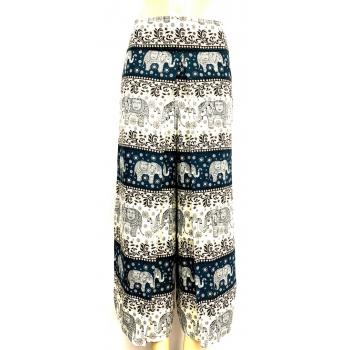 KIG-138-Ele Rayon Elephant Printed Wrap Pant