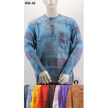 KIG-42 Rayon Om Print Kurta
