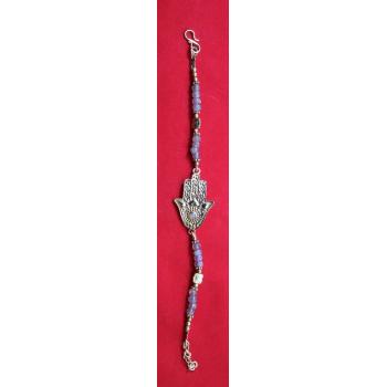 KIJB-103A Brass Hamsa Beaded Bracelets