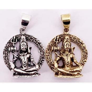 KIJP-113 Brass Shiva Pendents