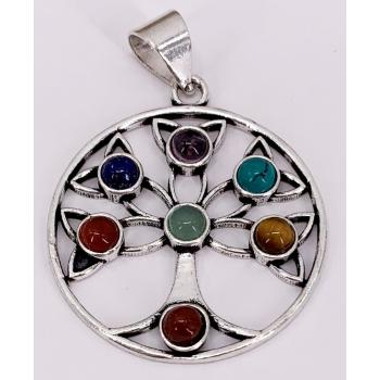KIJP-117 Tree Of Life 7 Chakra Pendent
