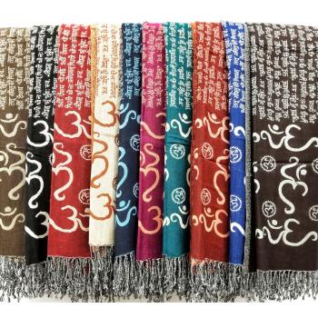 KIS-20 Rayon Sanjivani Mantra Reversible Scarves