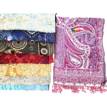 KIS-2 Fine Wool Hand Embroidery Scarves 