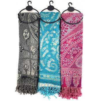 KIS-32 Wool Paisley Mix Scarves