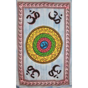 KTP-16 Twinsize Tapestry with Lotus Om