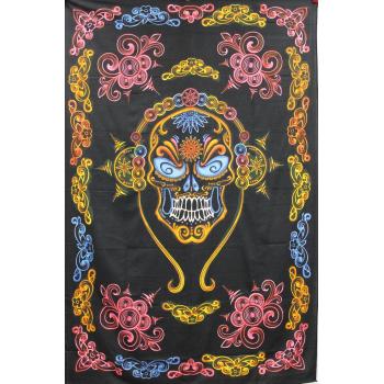 KTP-22 Headphone Skull Twinsize Tapestry