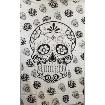 KTP-52 Twinsize Tapestry with Sugar Skull