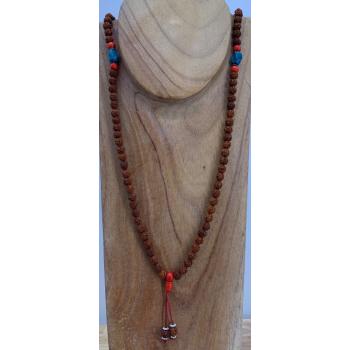 Mala-26 Rudraksha Mala With Turquise